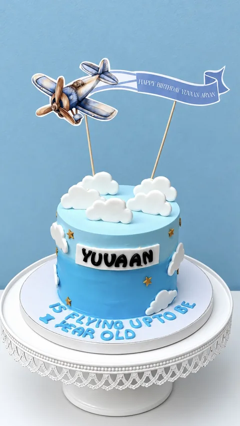 A little aviator custom cake by Lueur Patisserie