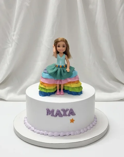 Mermaid rainbow custom cake by Lueur Patisserie
